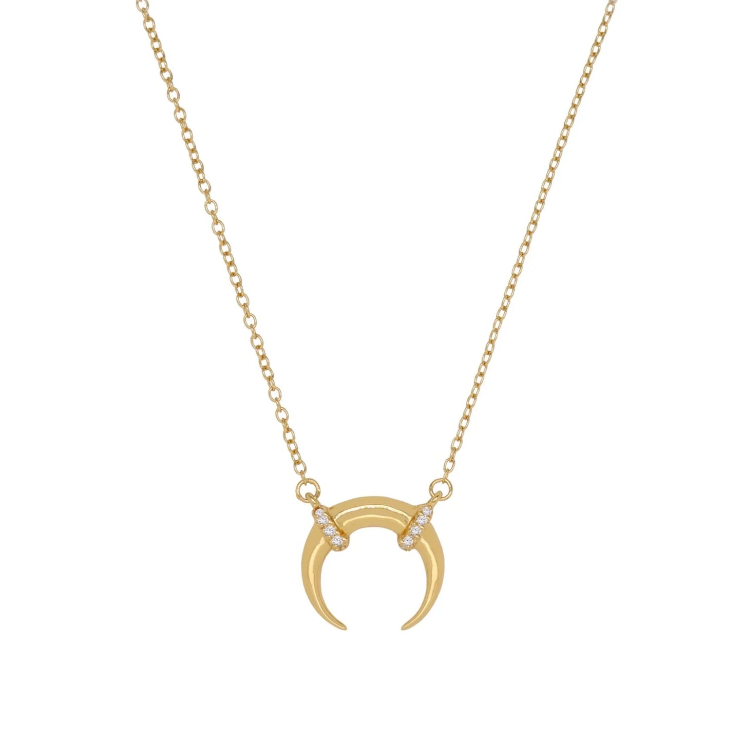 Luxe Horn Necklace - Gold