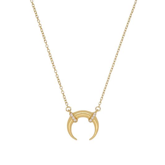 Luxe Horn Necklace - Gold