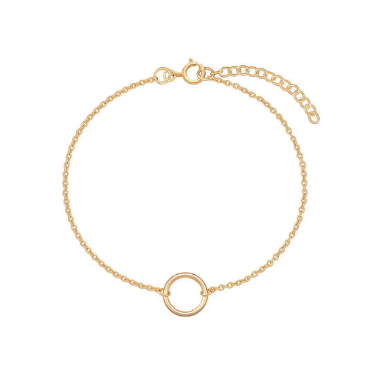Minimal Circle Bracelet - Gold