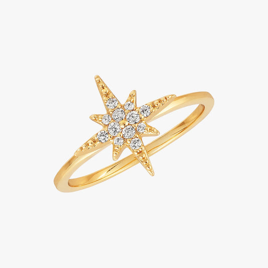 Pave Starburst Ring