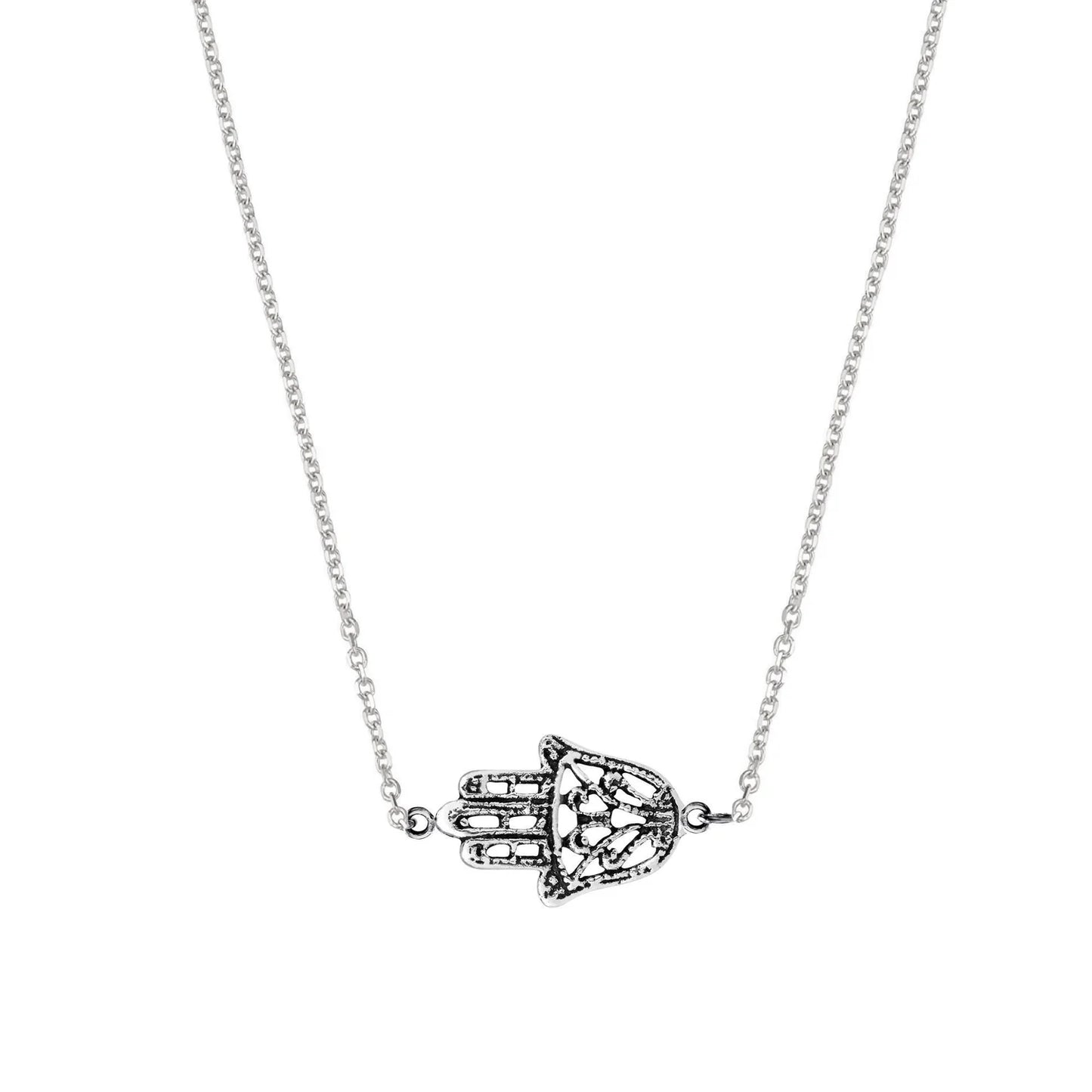 Hamsa Filigree Bracelet - Silver