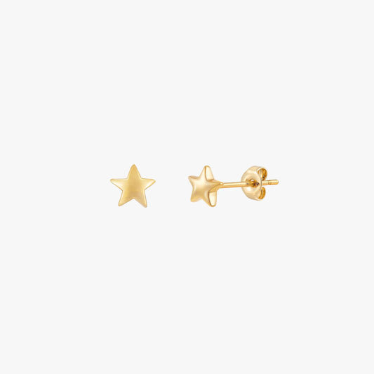 Bijou Star Stud Earrings - Gold